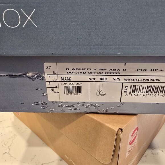 Geox Asheely Abx Boker Boot Women's Winter Faux Fur Rolldown Size 7 NEW - Picture 8 of 8